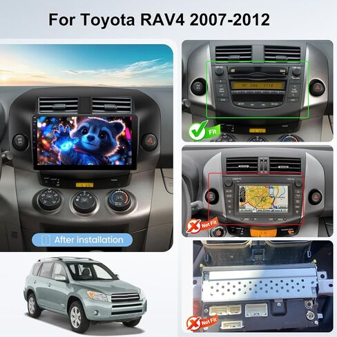 10 inch CarPlay Radio for Toyota RAV4 2007 2008 2009 2010 2011 2012 Stereo in Kuwait