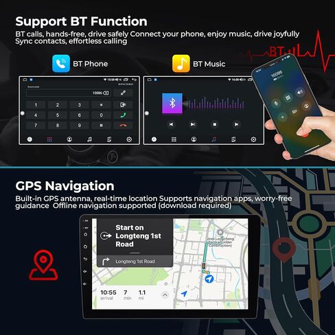 DUDUAUTO DUDU3 Car Radio for Nissan NV200/Chevy City Express 2014-2020 Stereo Update 8-Core 4+64GB 9" Carplay & Android Auto Head Unit w/Custom Wallpaper Layout Touch Screen for Navigation,Music in Kuwait