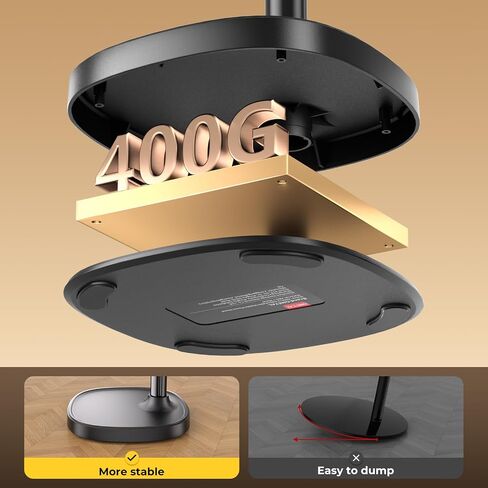 Desktop Phone Stand, Adjustable Height & Angle Holder - Night Black in Kuwait