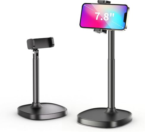 Desktop Phone Stand, Adjustable Height & Angle Holder - Night Black in Kuwait