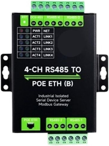 4‑CH RS485 to RJ45 Serial Server Waveshare(to ETH B) in Kuwait