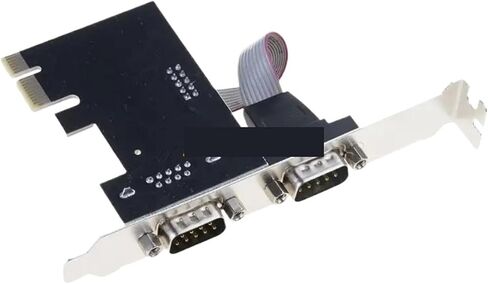 LX0B PCIe 2‑Port DB9 COM RS232 Serial Expansion Card in Kuwait