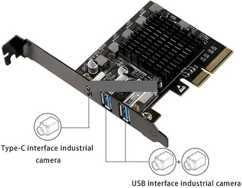 LX0B PCIe to USB A/C Industrial Camera Expansion Card in Kuwait