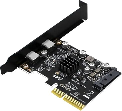 LX0B PCIe to 2-Port USB 3.1 Type-C Adapter in Kuwait