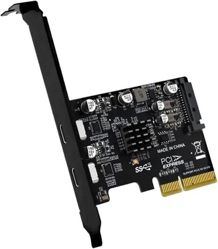 LX0B PCIe to 2-Port USB 3.1 Type-C Adapter in Kuwait