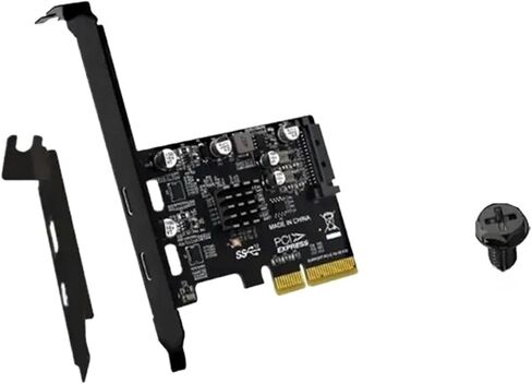 LX0B PCIe to 2-Port USB 3.1 Type-C Adapter in Kuwait