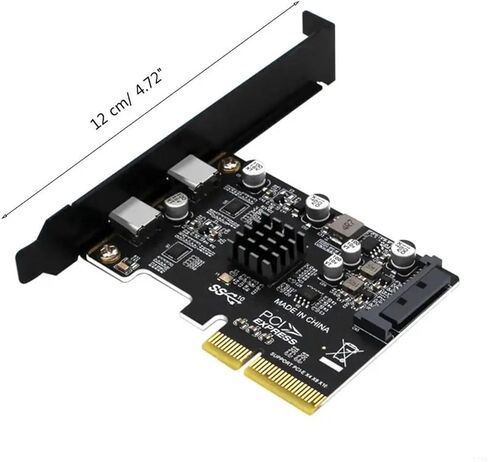LX0B PCIe to 2-Port USB 3.1 Type-C Adapter in Kuwait