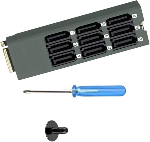 LX0B 9-Port SATA3.0 6Gbps M.2 PCIe Expansion Card in Kuwait