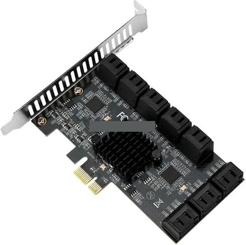 LX0B 16 Port III PCIE Controller Expansion Card PCIE 4X Slot to SATA3.0 Adapter in Kuwait