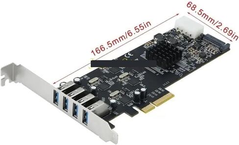 LX0B 4‑Port USB PCIe Independent‑Channel Expansion Card in Kuwait