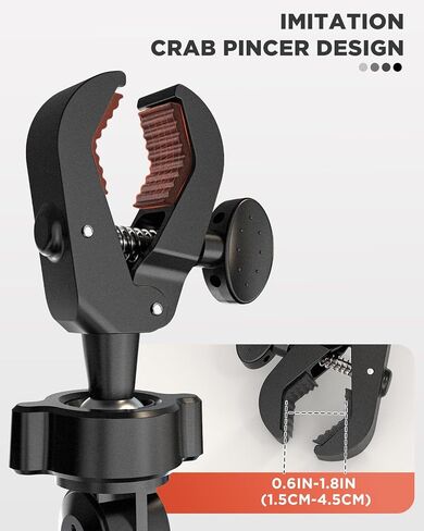 IPOW Rearview Mirror Phone Holder for Car 360°Rotatable and Retractable, Auto Clamp Car Phone Mount with Multi-Angle Adjustment Compatible with All 4-7 Inch Phones in Kuwait