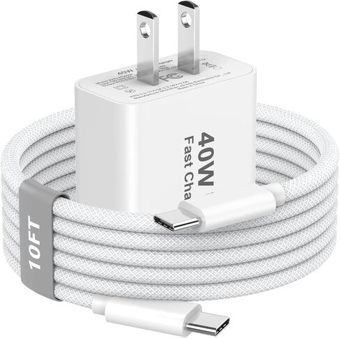 iPhone 17 Pro Max Charger Fast Charging 10FT, 40W USB C Charger Block&Cable in Kuwait
