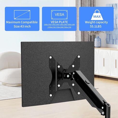 Pholiten VESA Conversion Plate Adjustable Adapter for Monitor Arm TV in Kuwait