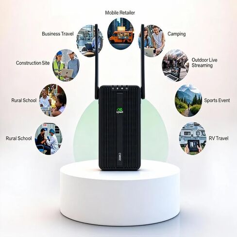 InHand Networks CR602,5G Cellular Router WiFi 7,10000mAh, Dual SIM & eSIM in Kuwait