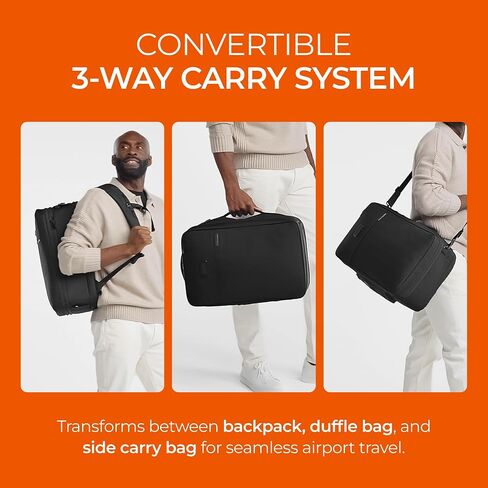 Briggs & Riley Baseline 3-Way Convertible Carry-On Travel Backpack, Black in Kuwait