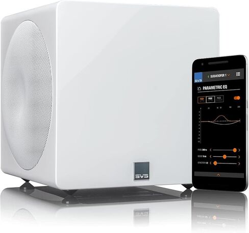 SVS 3000 Micro Subwoofer (Piano Gloss White) | Active Dual 8-in Drivers, 800 Watt RMS, Sealed Cabinet in Saudi Arabia