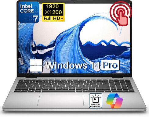 Dell 16 Touchscreen Laptop, Intel Core 7 150U, 32GB DDR5-5200 MT/S, 1TB SSD in Kuwait