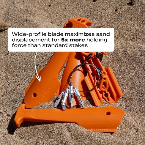Rollercam Sandstake Mini Beach Tent Stakes, 4 Pack in Kuwait