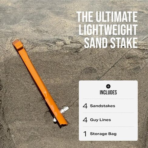 Rollercam Sandstake Mini Beach Tent Stakes, 4 Pack in Kuwait