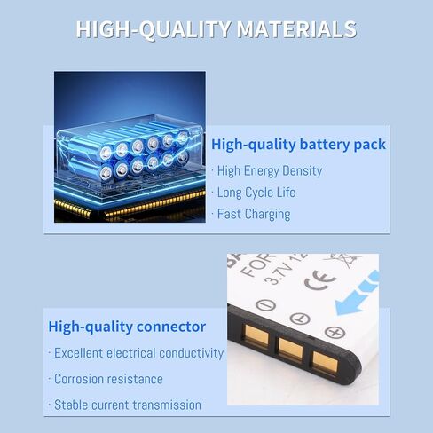 2-Pack NP-120 Battery and LCD Charger Replacement for Casio NP-120 CNP-120 in Saudi Arabia