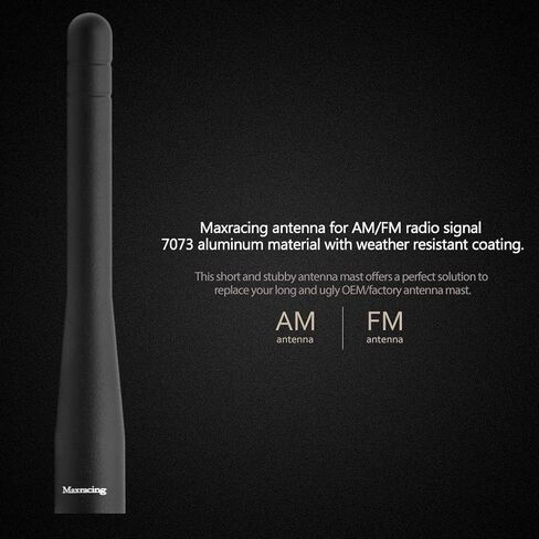 MAXRACING Short Truck Antenna Compatible with 1994-2009 Ford Mustang/Carwash Safe/Aluminum Replacement Antenna in Kuwait