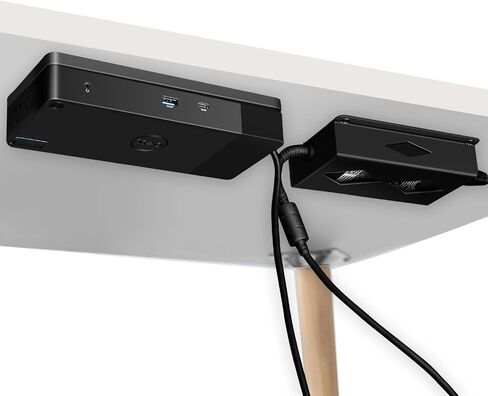 Under Desk Mount for Dell WD19 / WD19S / WD19TBS / WD19TB / WD22TB4 Dock + Power Bricks (for 180W and 130W), Docking Station & Power Bricks Holder in Kuwait