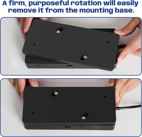 Under Desk Mount for Dell WD19 / WD19S / WD19TBS / WD19TB / WD22TB4 Dock + Power Bricks (for 180W and 130W), Docking Station & Power Bricks Holder in Kuwait