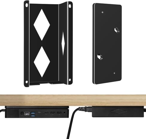 Under Desk Mount for Dell WD19 / WD19S / WD19TBS / WD19TB / WD22TB4 Dock + Power Bricks (for 180W and 130W), Docking Station & Power Bricks Holder in Kuwait