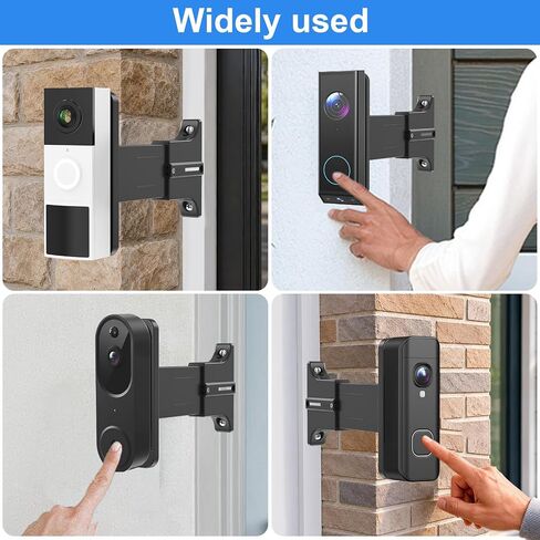 Adjustable 2" to 4.7" Doorbell Extender Mount for Ring Newest 2026 Battery/Blink/Tapo/Orbitell Video Doorbell, Universal Doorbell Angle Camera Mount, Brick Wall Mounting Bracket Holder for Wider View in Kuwait