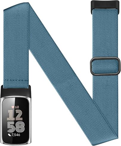 Sportarmband Arm Ankle Band Compatible with Fitbit Charge 6/5 Bands, Elastic Nylon Adjustable Braided Oberarmband Bicep Band Jogging for Men Women in Kuwait