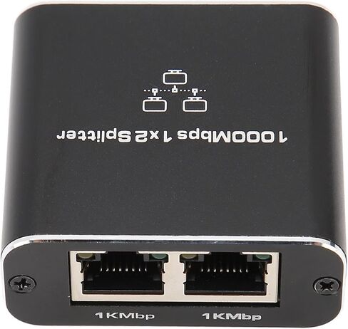 Gigabit 1000Mbps RJ45 Ethernet Splitter 1-Port to 2-Port Network Adapter Shares 2 Devices with USB Power Cable Compatible with Cat5 Cat5e Cat6 Cat7 Cables for Router Modem Extension in Saudi Arabia