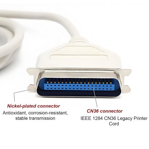 5Ft DB25 Male to CN36 Male Parallel Cable Legacy Printer Cord in Kuwait