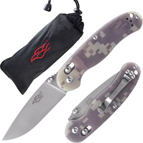Firebird GANZO FB727S-CA Folding Pocket Knife 440C Stainless Steel Blade G10 Handle with Clip Hunting Fishing Outdoor EDC Knife (Camouflage) in Kuwait