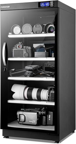 FORSPARK 125L Camera Dry Cabinet, Humidity Control Storage Dehumidifier Box in Kuwait