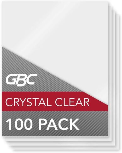 GBC Lamination Sheets, Thermal Laminating Pouches, Letter Size, 5 Mil, HeatSeal Crystal Clear, 100 Pack (3200403) in Kuwait