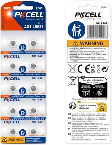 PKCELL 20 Pack SR621sw Watch Battery AG1 LR621 364 Watch Battery in Saudi Arabia