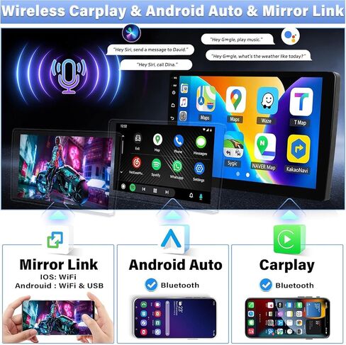 Android 15 4G+64G Car Stereo for Honda Accord 2003-2007 with Wireless Carplay Android Auto, 10 Inch Incell Touchscreen Head Unit 32-EQ DSP Bluetooth 5.0 GPS WiFi FM/RDS Mirror Link SWC Backup Cam in Kuwait