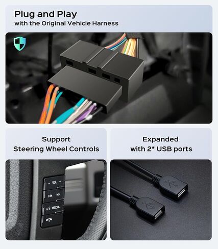 Car Radio Stereo for Ford F150 2009-2014, Wireless CarPlay Android Auto in Kuwait