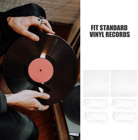 25pcs Self Adhesive Vinyl Record Outer Sleeve Plastic Protector in Kuwait