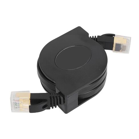 Retractable Cat7 Cable High Cord for Gaming Desktop 1.5m Portable Copper Flat Ethernet Network in Kuwait