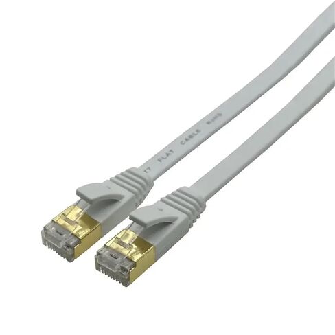 Ethernet Cable Cat7 RJ45 LAN Flat Cable SSTP Network Internet 1m 3m 5m 10m Patch Cord for Computer Router Laptop PC Ethernet(Yellow,1m) in Kuwait