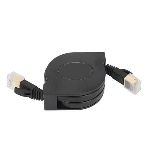 Retractable Cat7 Cable High Cord for Gaming Desktop 1.5m Portable Copper Flat Ethernet Network in Kuwait