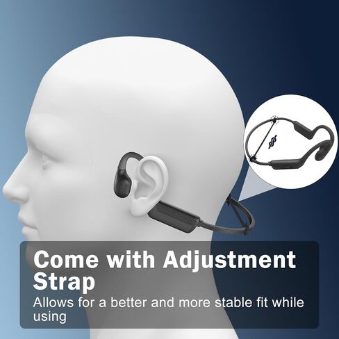 Swimming Headphones-Bone Conduction Headphones, IP68 Waterproof Open Earphones, LiteSurge Bluetooth 5.4 Underwater Sport Earbuds with 32 GB MP3 Memory for Swimming, Marathon-Ink Black in Kuwait