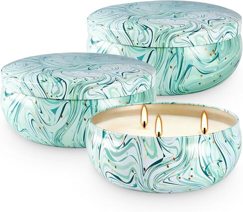 Citronella Candles Outdoor, 2 Pack 32oz Large Citronella Candle 3-Wick Natural Soy Wax Summer Candle Set 210 Hours Long Lasting Burning Huge Scented Outdoor Indoor Candles Garden Yard Camping in Kuwait