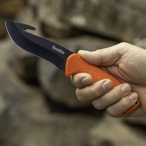 Smith's 51235 EdgeSport Combo - 4" Skinning Knife w/Gut Hook, Cordura Sheath, & 2-Step Hunt & Fish Knife Sharpener - Outdoor Essentials Gift in Kuwait
