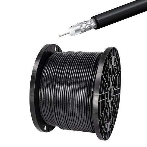 Superbat 75 Ohm Coax Cable 50ft Belden 4694R Bare Wire Precision 12G SDI 4K UHD Cable,Support 6G-SDI/12G-SDI 4K/6K/8K Video Surveillance Camera System Signal Transmission in Kuwait