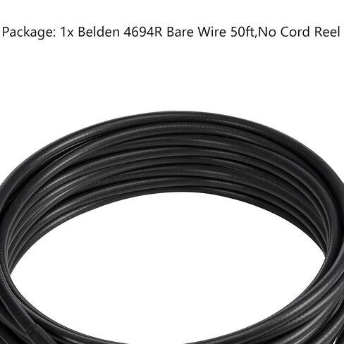 Superbat 75 Ohm Coax Cable 50ft Belden 4694R Bare Wire Precision 12G SDI 4K UHD Cable,Support 6G-SDI/12G-SDI 4K/6K/8K Video Surveillance Camera System Signal Transmission in Kuwait