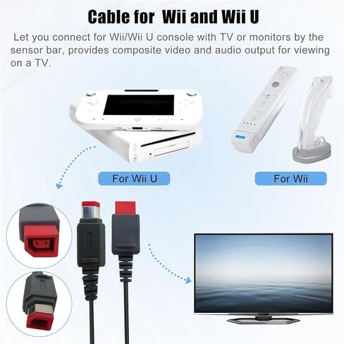 30ft Sensor Bar Extension Cable Cord Fit for Wii & Wii U - by YYU in Kuwait