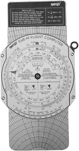 Sporty’s Aluminum E6B Flight Computer and Sectional Plotter Bundle in Kuwait
