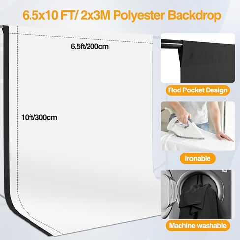 7x10ft Photography Umbrella Lighting Kit with Backdrop in Kuwait